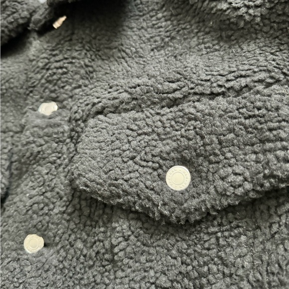 H&M Sherpa Teddy Bear Black Jacket - Picture 4 of 6